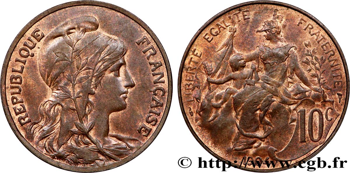 10 centimes Daniel-Dupuis 1904  F.136/13 SUP62 