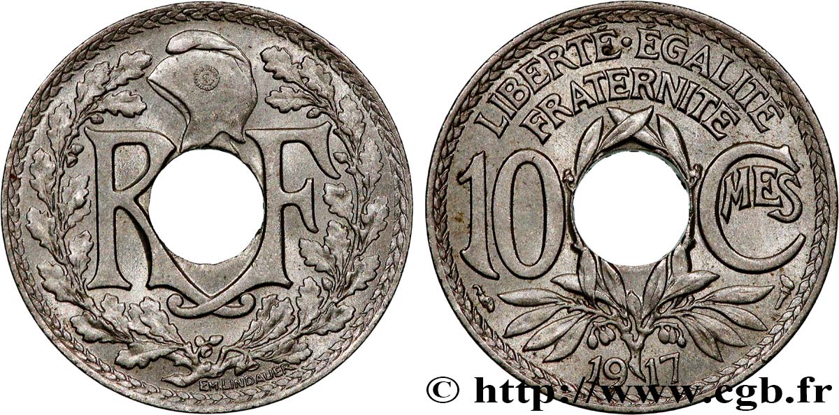 10 centimes Lindauer 1917  F.138/1 SUP62 