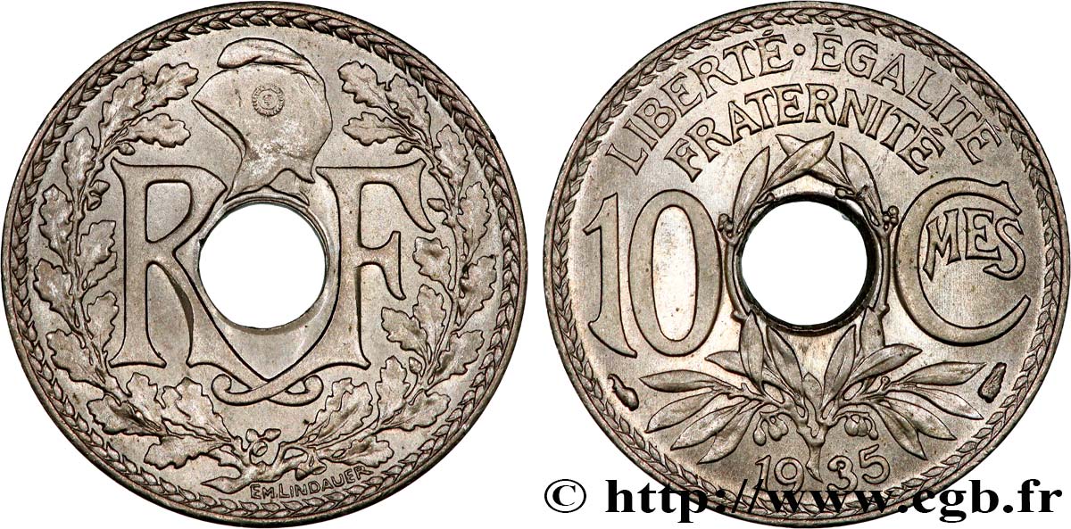 10 centimes Lindauer 1935  F.138/22 SUP+ 