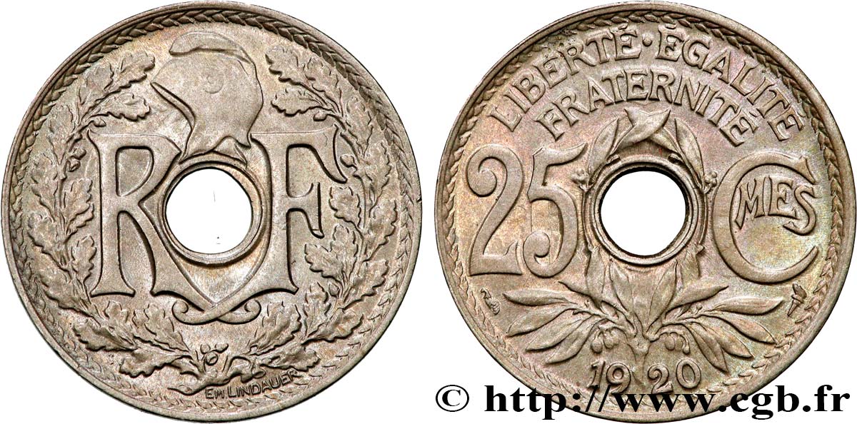 25 centimes Lindauer 1920  F.171/4 AU 