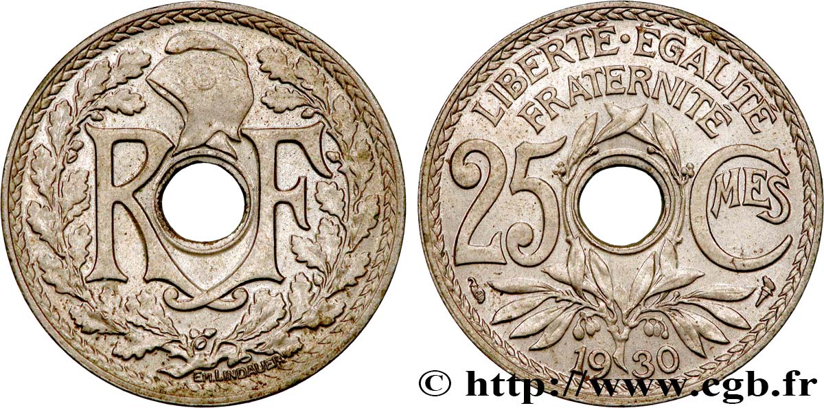 25 centimes Lindauer 1930  F.171/14 AU55 