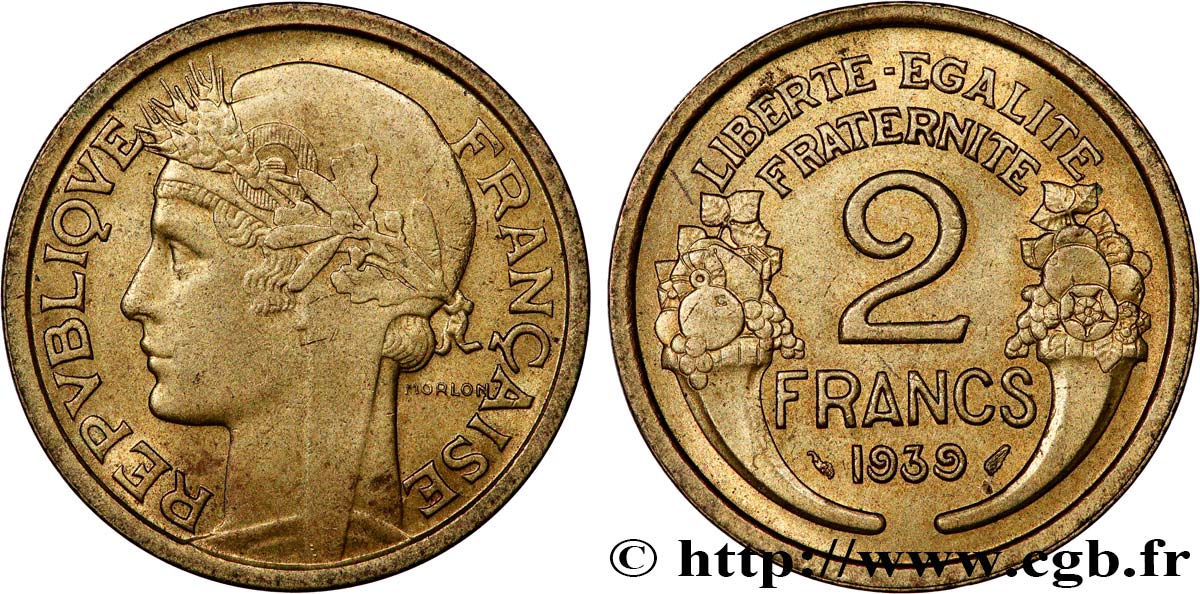 2 francs Morlon 1939  F.268/12 EBC62 