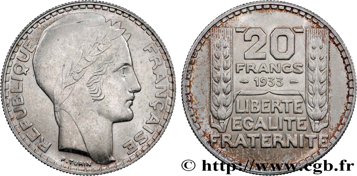 20 francs Turin 1933  F.400/5 SC63 