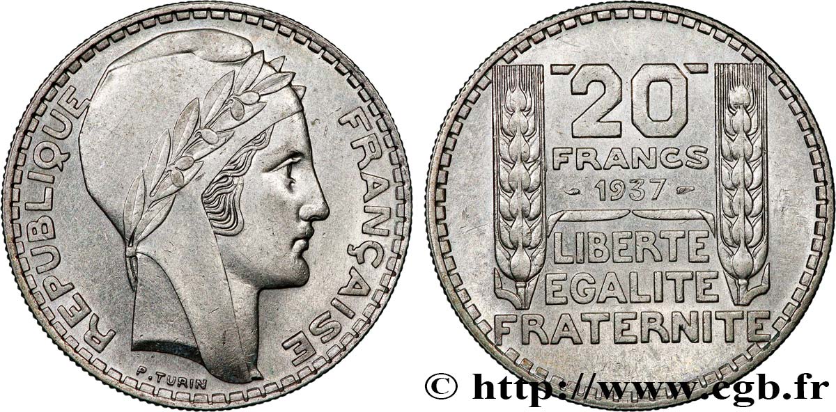 20 francs Turin 1937  F.400/8 AU 