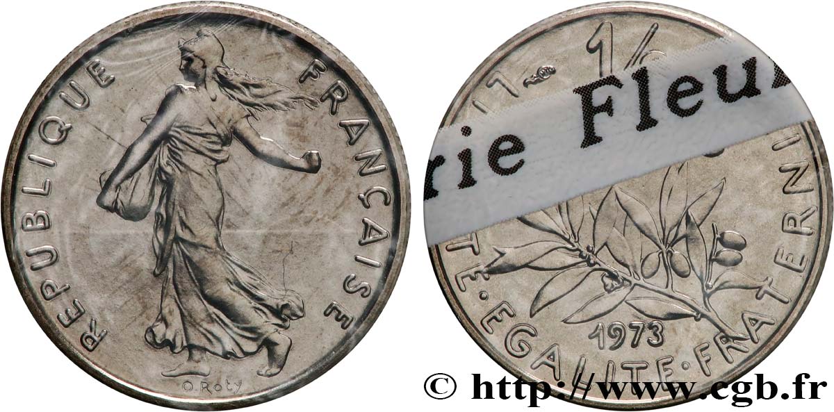 1/2 franc Semeuse 1973 Pessac F.198/12 MS 