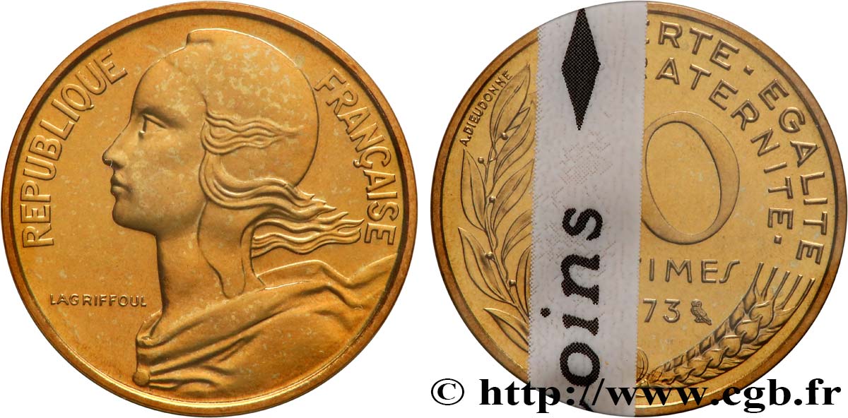 10 centimes Marianne 1973 Pessac F.144/13 MS 