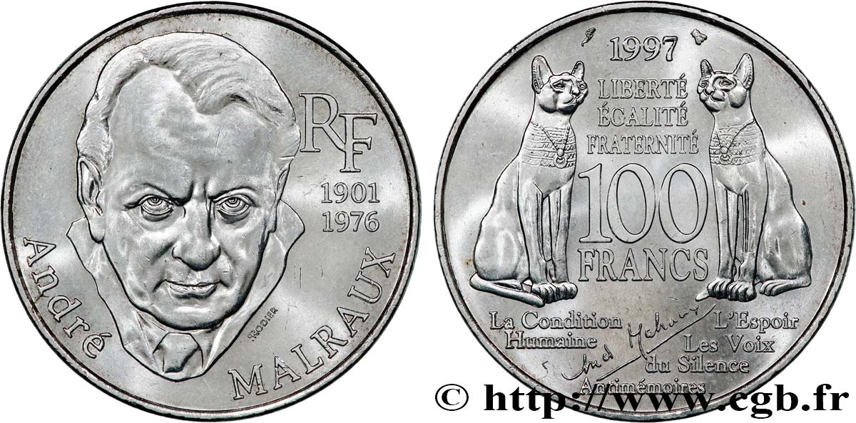 100 francs Malraux 1997  F.465/2 MS62 
