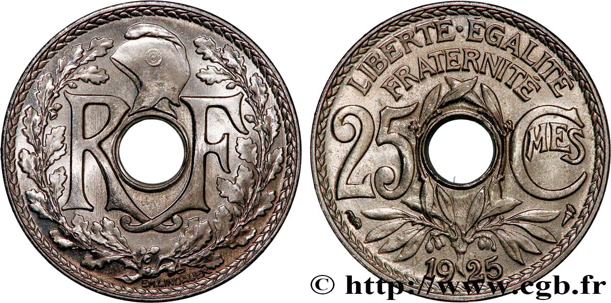 25 centimes Lindauer 1925  F.171/9 MS64 