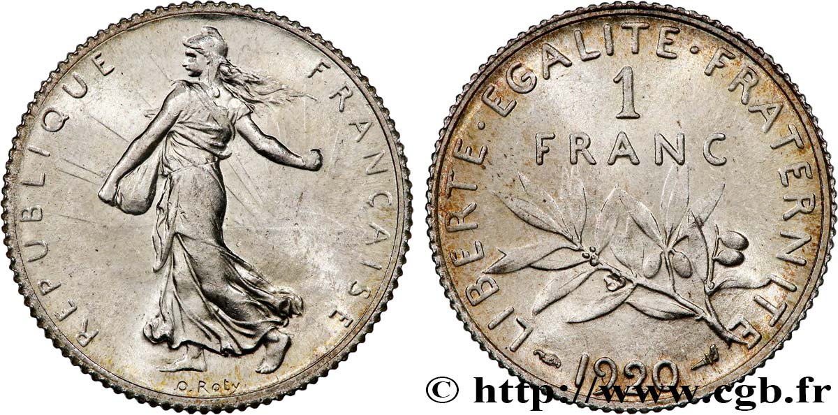 1 franc Semeuse 1920 Paris F.217/26 SPL63 