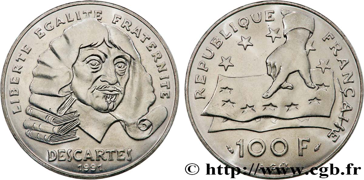 100 francs René Descartes 1991  F.459/2 ST 
