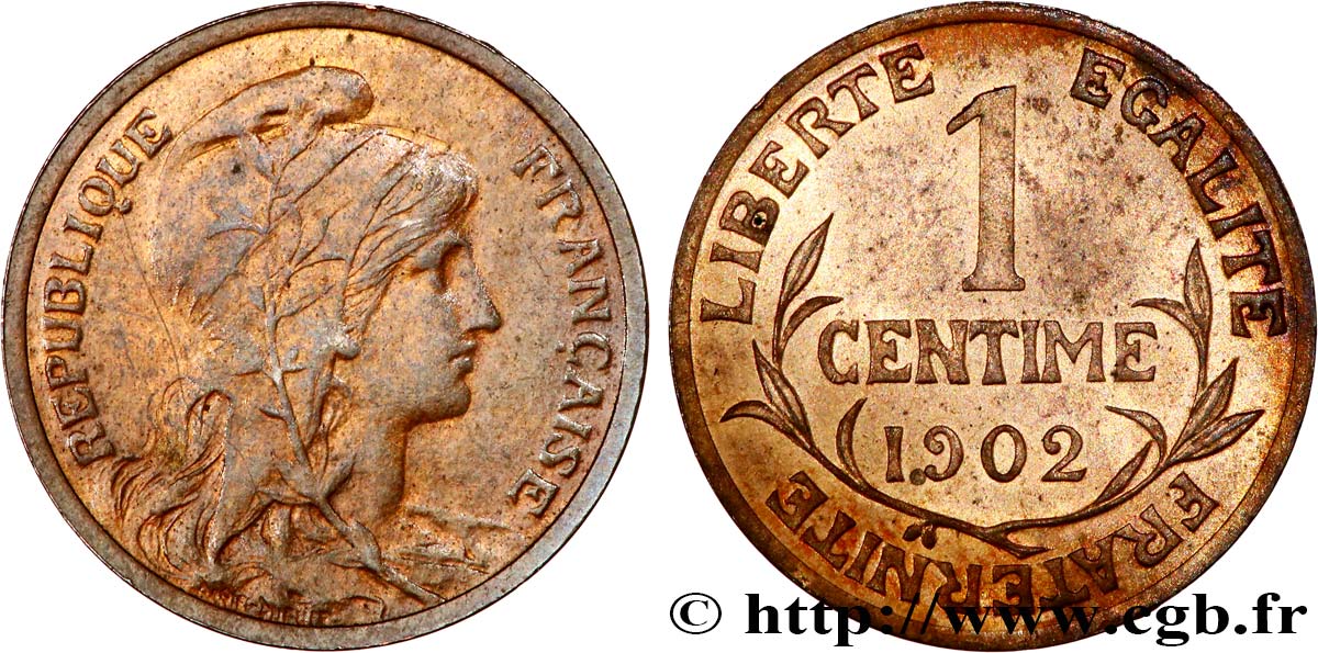 1 centime Daniel-Dupuis 1902 Paris F.105/7 XF/MS 
