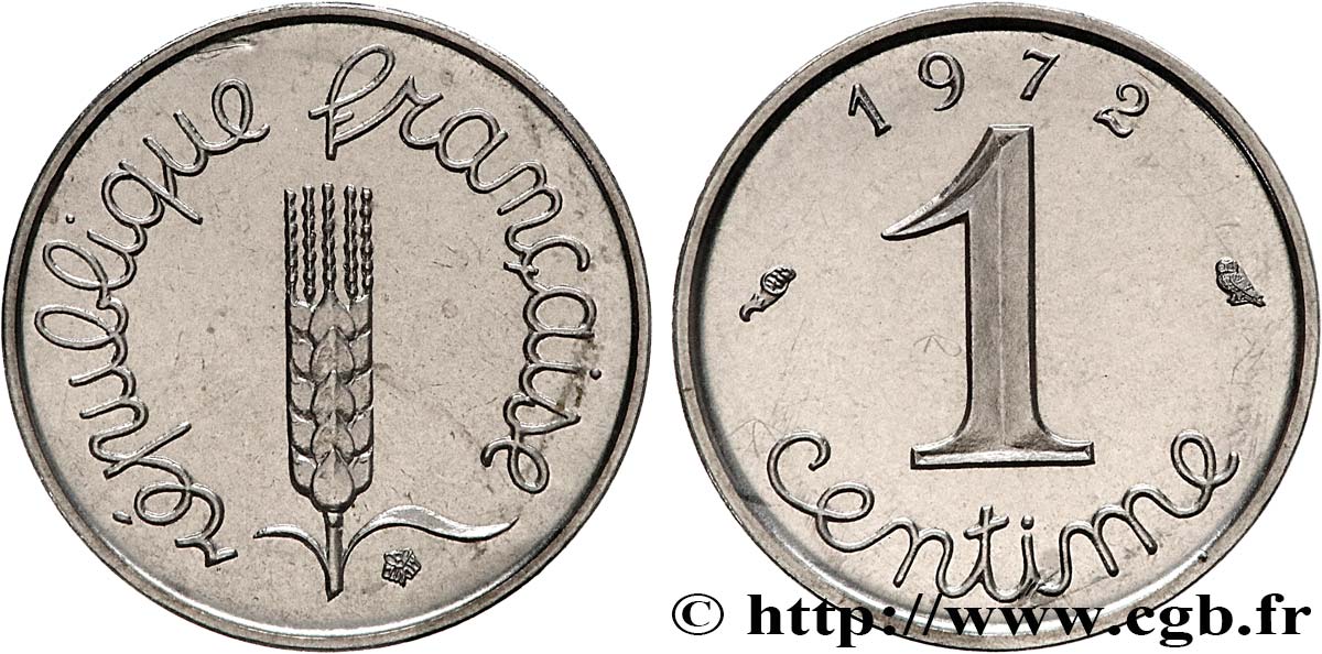 1 centime Épi 1972 Paris F.106/22 MS 