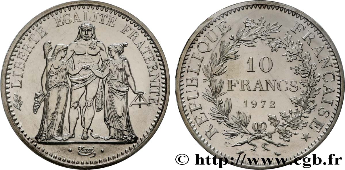 10 francs Hercule 1972  F.364/11 FDC 