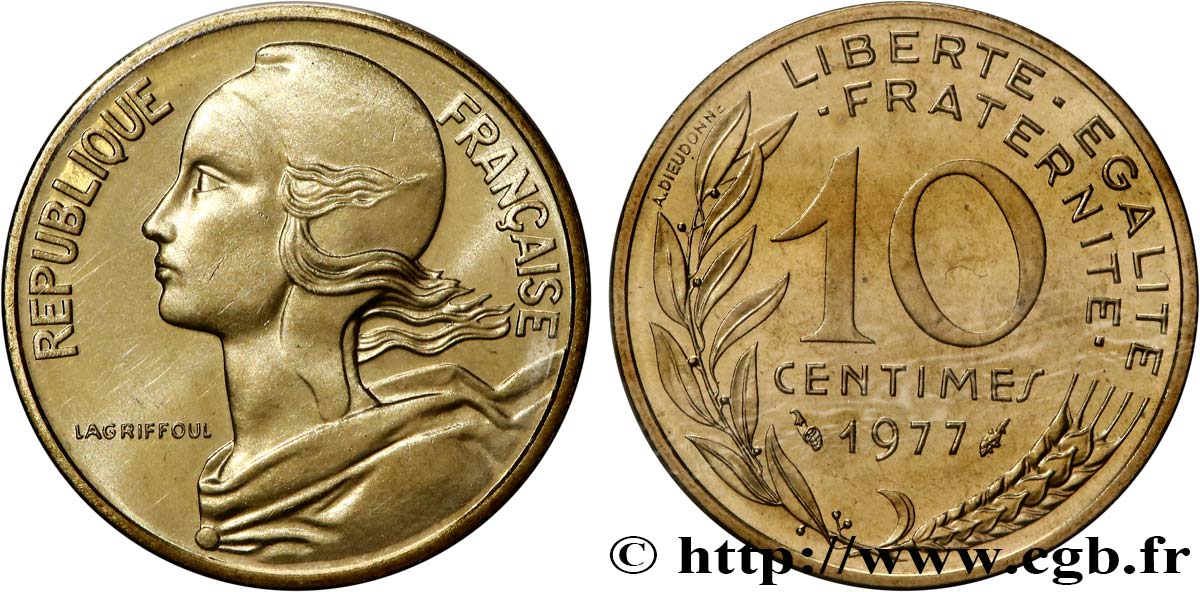 10 centimes Marianne 1977 Pessac F.144/17 FDC 
