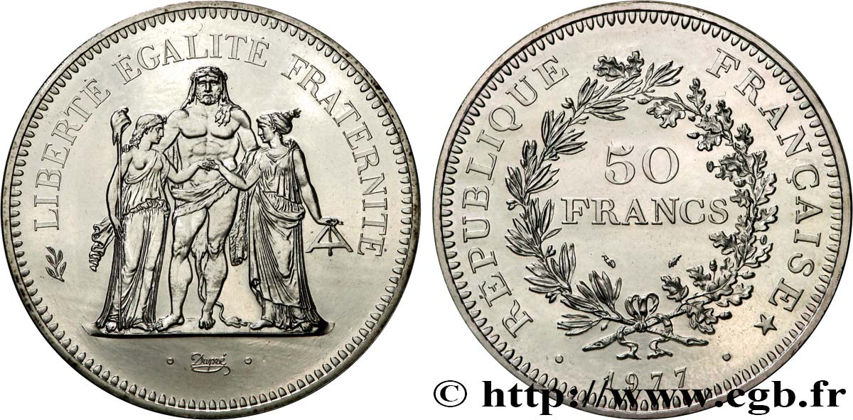 50 francs Hercule 1977  F.427/5 FDC 