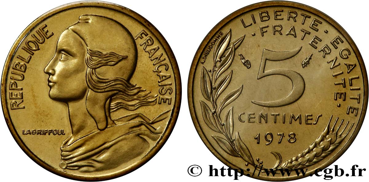 5 centimes Marianne 1978 Pessac F.125/14 ST 