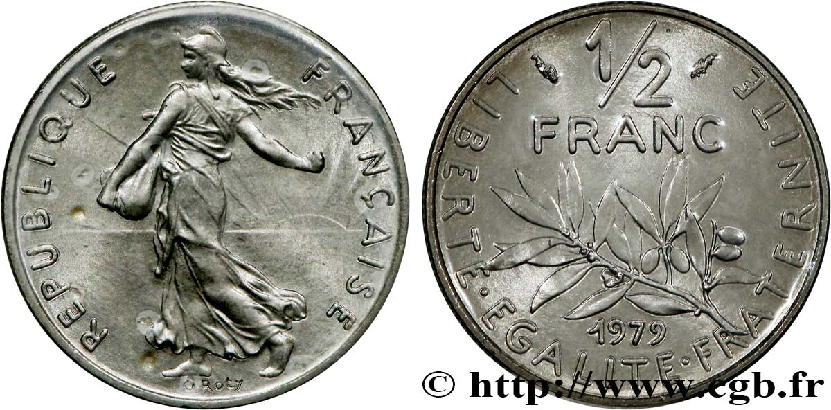 1/2 franc Semeuse 1979 Pessac F.198/18 FDC 