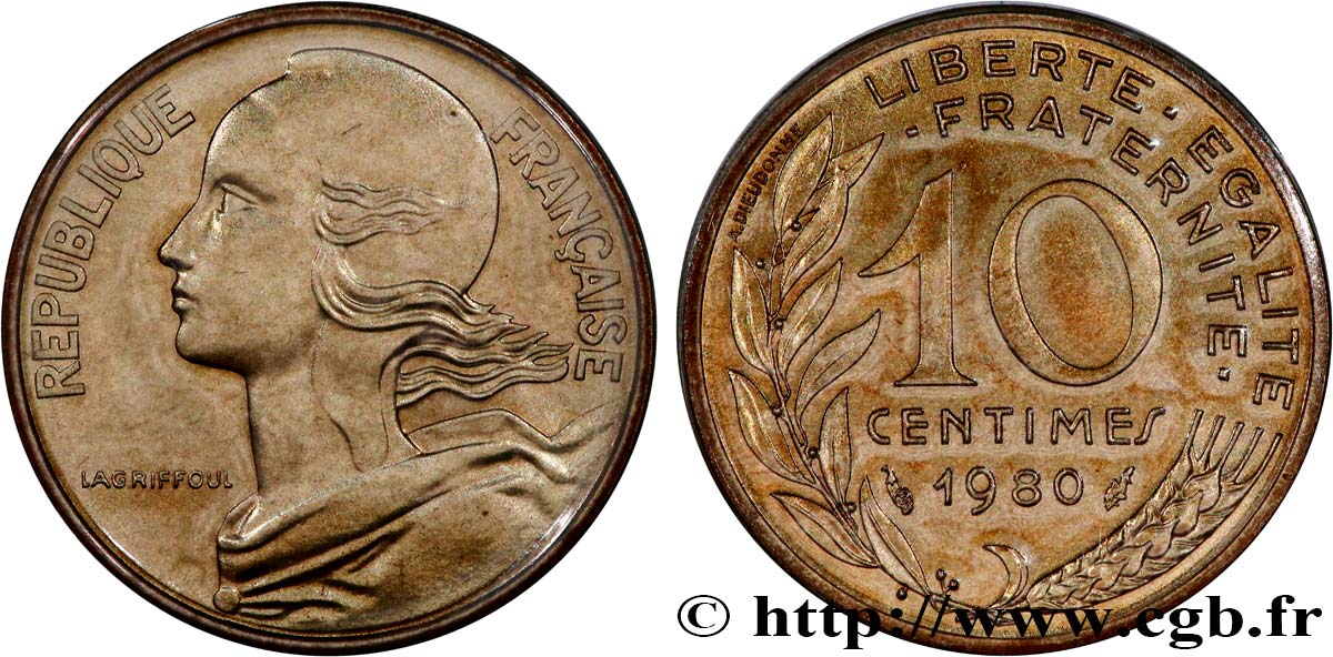 10 centimes Marianne 1980  F.144/20 MS 