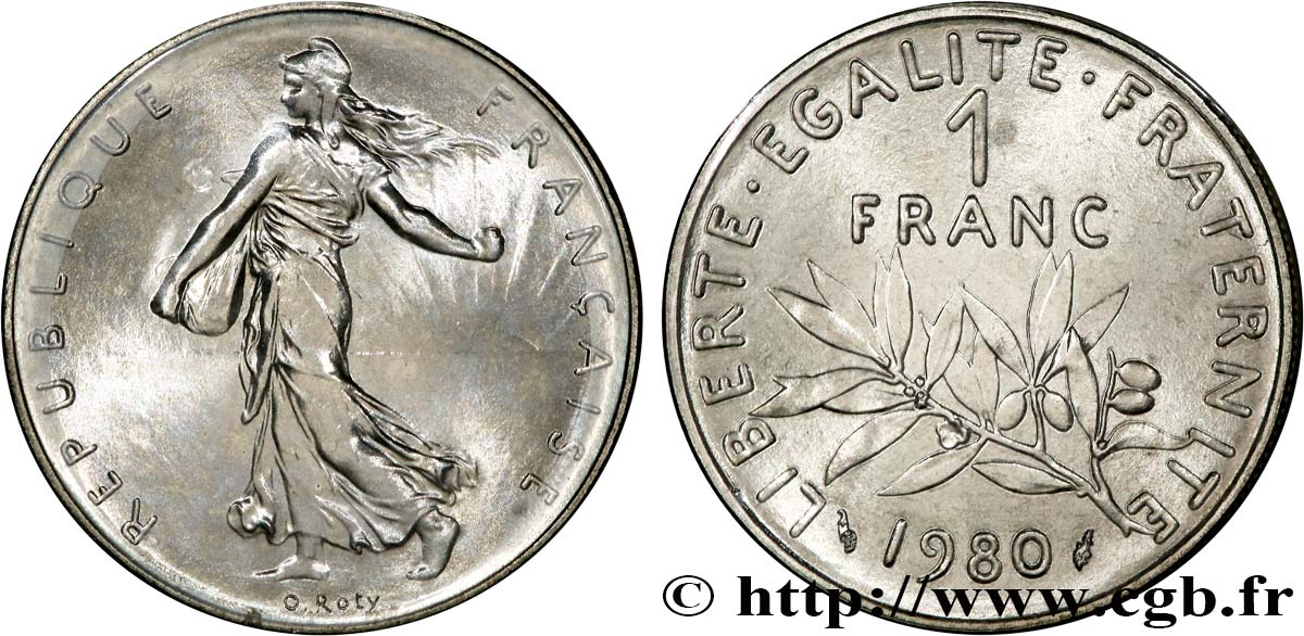 1 franc Semeuse, nickel 1980  F.226/25 MS 