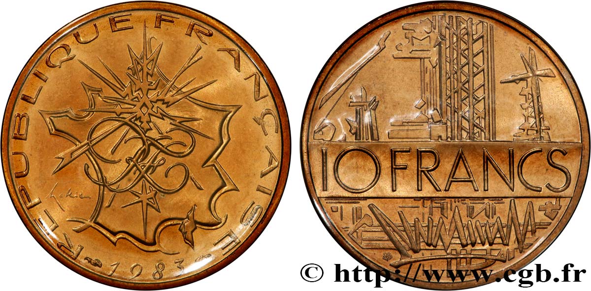 10 francs Mathieu, tranche B 1983 Pessac F.365/11 FDC 