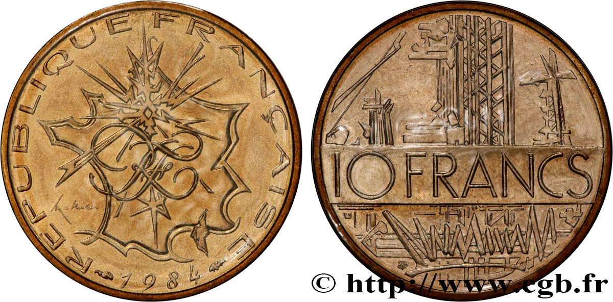 10 francs Mathieu  1984 Pessac F.365/12 MS 