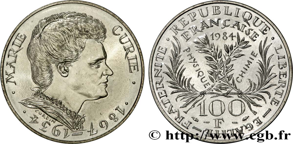 100 francs Marie Curie 1984  F.452/2 ST 