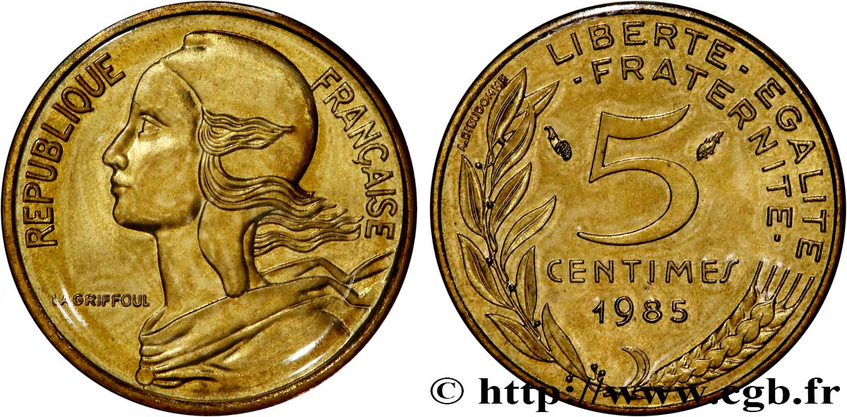 5 centimes Marianne 1985 Pessac F.125/21 FDC 