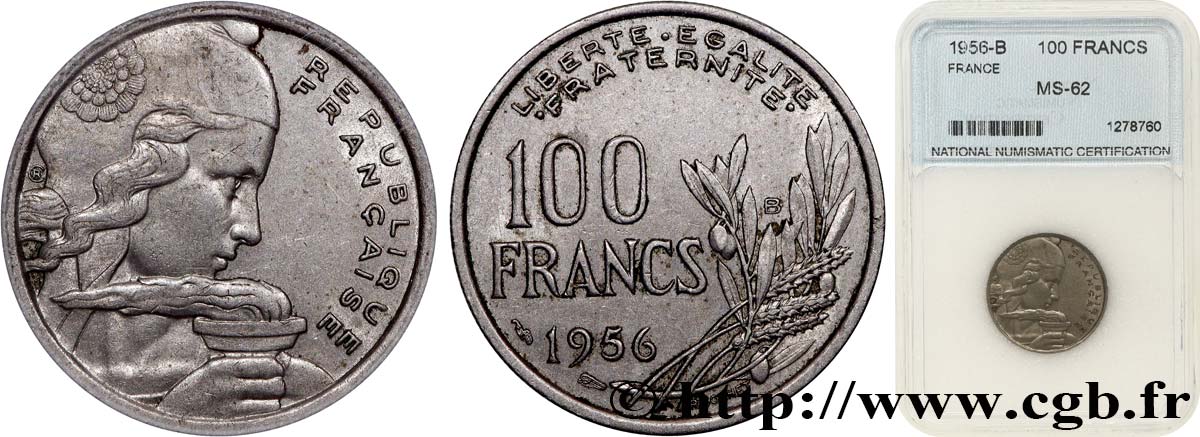 100 francs Cochet 1956 Beaumont-Le-Roger F.450/9 SUP autre