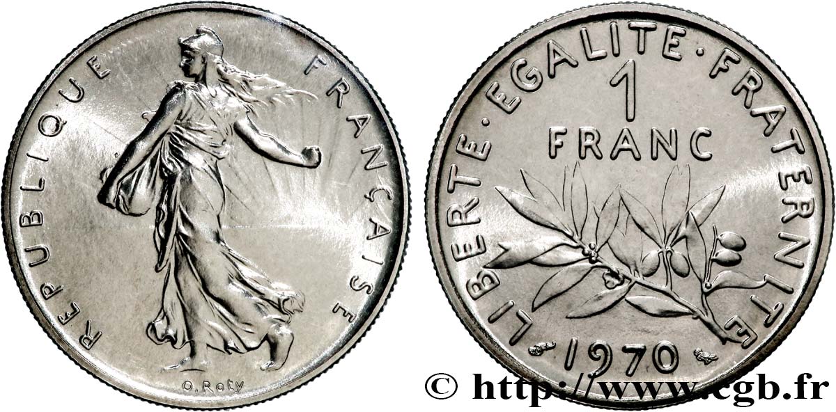 1 franc Semeuse, nickel 1970 Paris F.226/15 FDC 