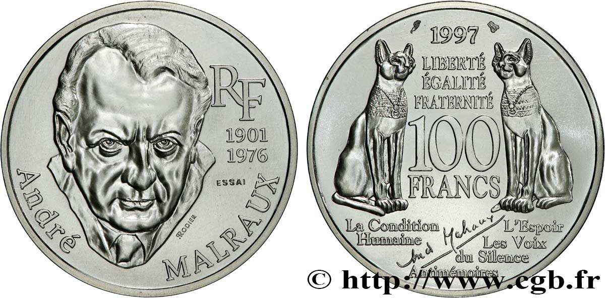 Essai de 100 francs Malraux 1997 Paris F.465/1 MS 