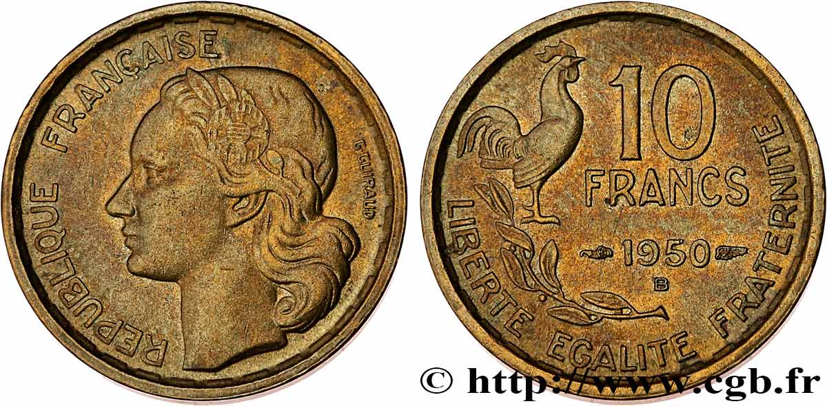 10 francs Guiraud 1950 Beaumont-Le-Roger F.363/3 SC63 