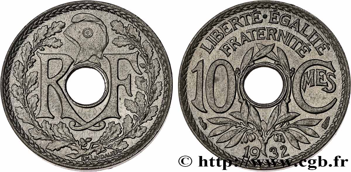 10 centimes Lindauer 1932  F.138/19 MS62 