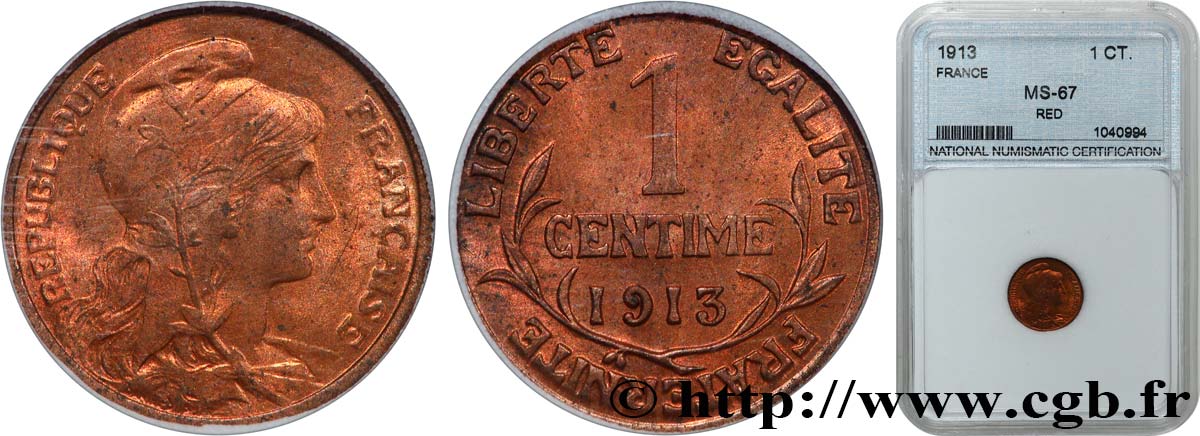 1 centime Daniel-Dupuis 1913  F.105/15 SPL64 autre
