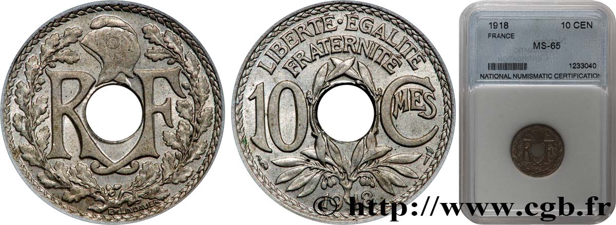 10 centimes Lindauer 1918  F.138/2 SPL63 autre