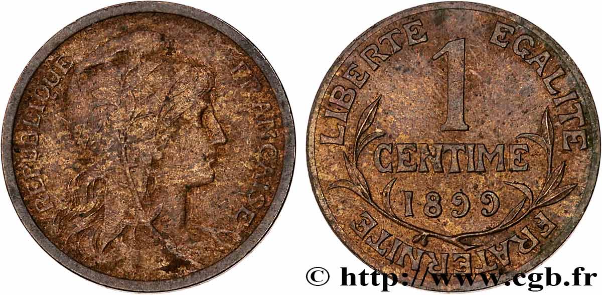 1 centime Daniel-Dupuis 1899 Paris F.105/3 SUP55 