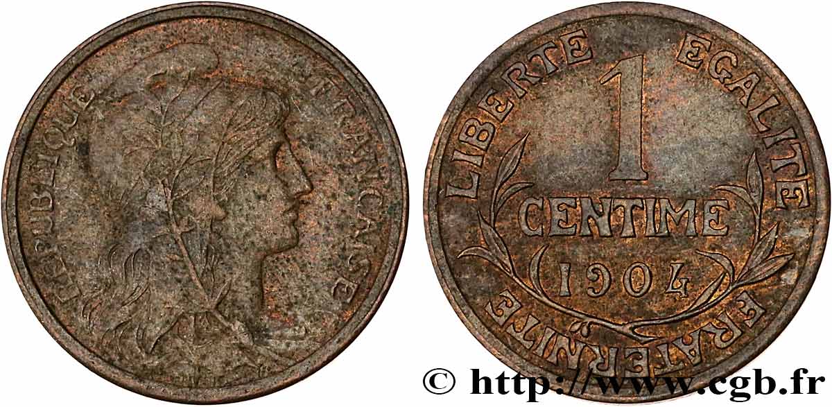 1 centime Daniel-Dupuis 1904 Paris F.105/9 XF45 