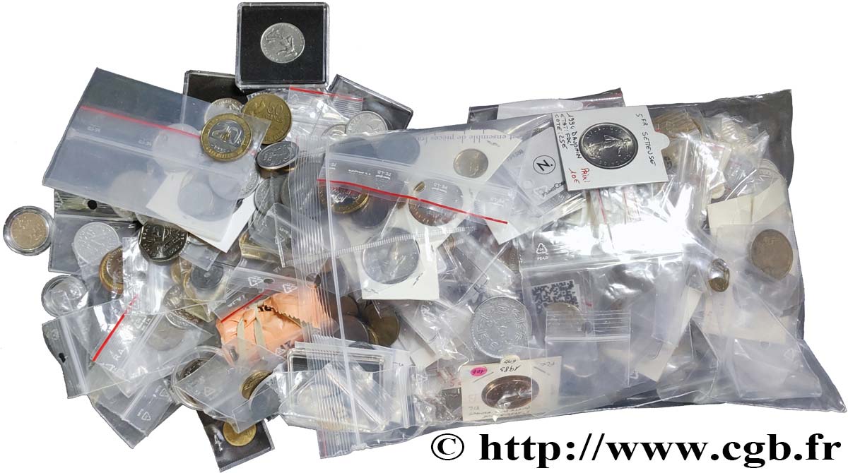 1,5 kilos de monnaies françaises n.d.   VG/MS 