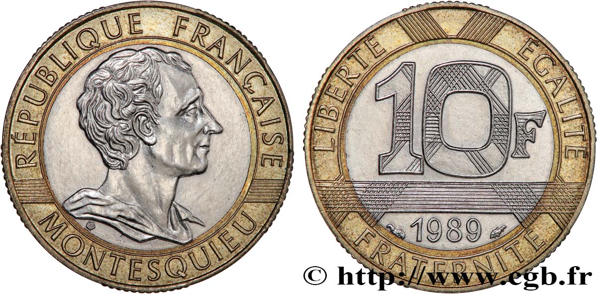 10 francs Montesquieu 1989  F.376/2 fST63 