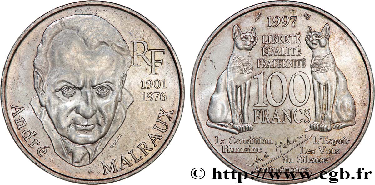 100 francs Malraux 1997  F.465/2 AU58 