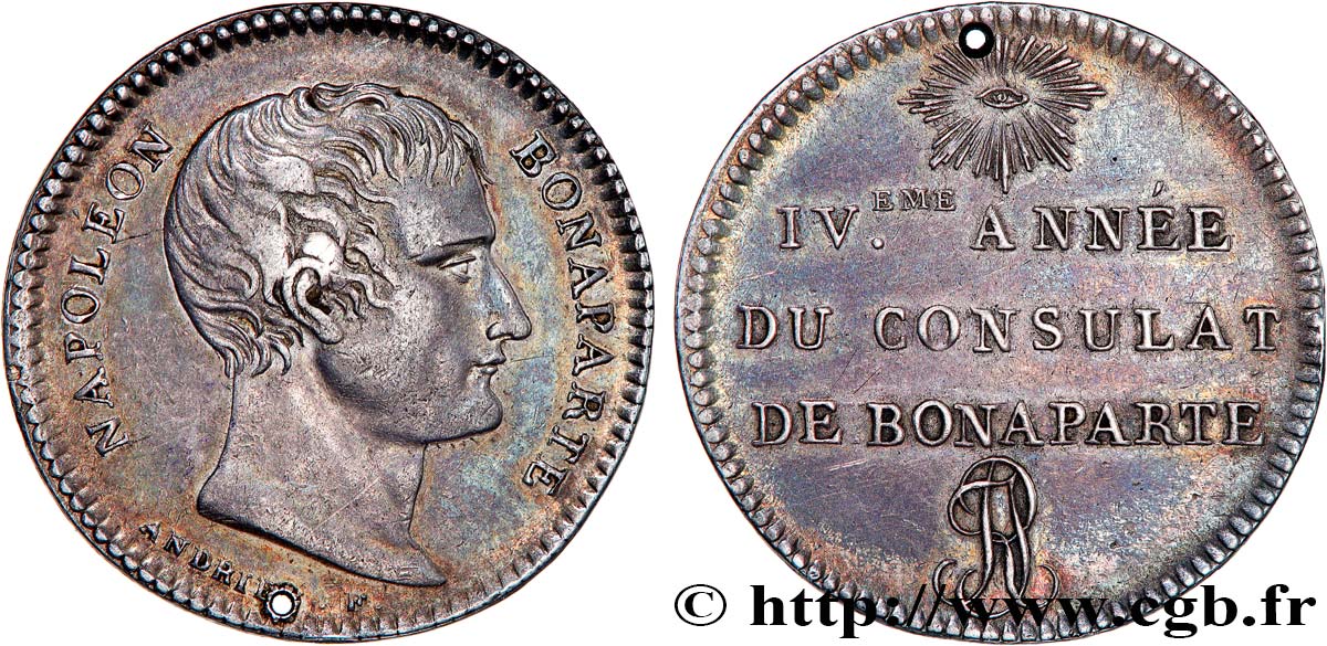 Module de 1 franc, essai d Andrieu n.d. Paris VG.1252  TTB+ 