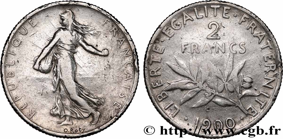 2 francs Semeuse 1900  F.266/4 TB 