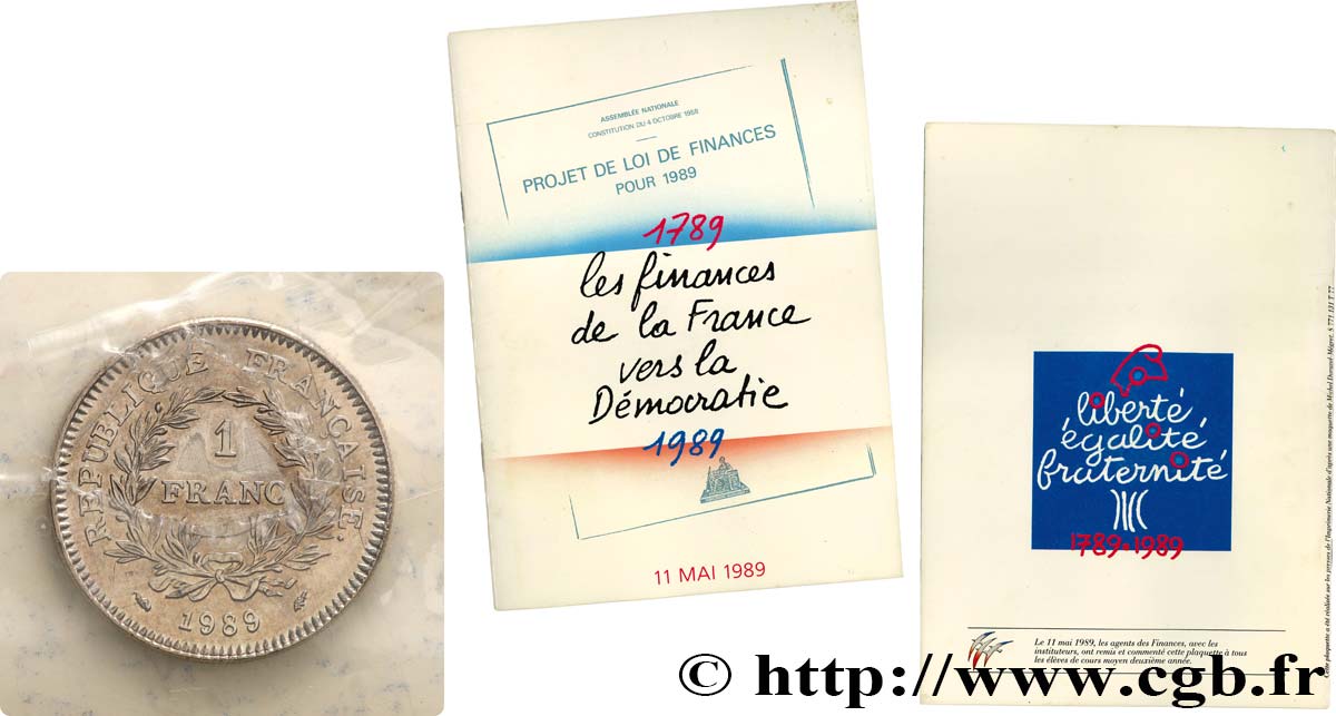 1 franc États Généraux 1989  F.228/2 var. SPL 