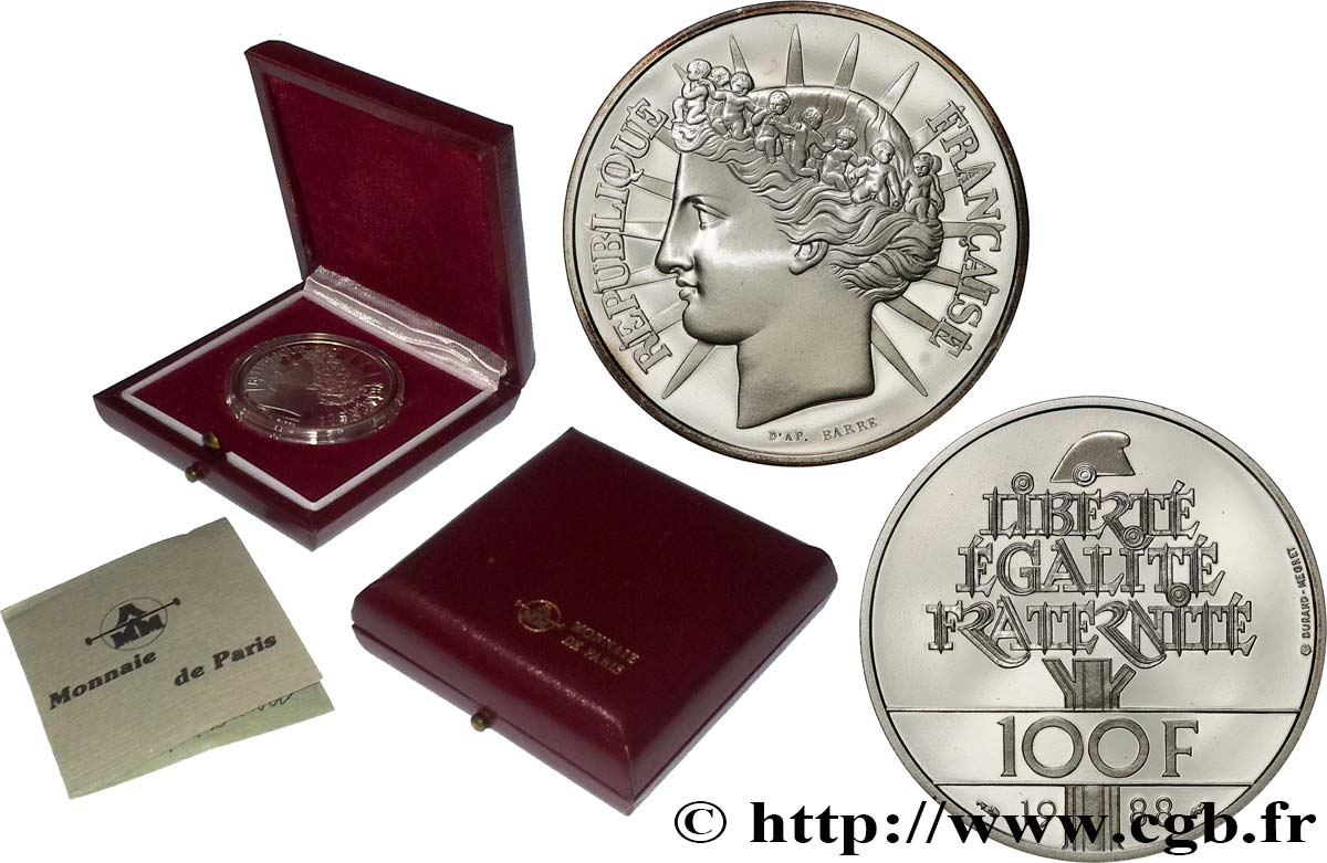 Belle Épreuve 100 francs - Fraternité 1988  F5.1604 4 MS 