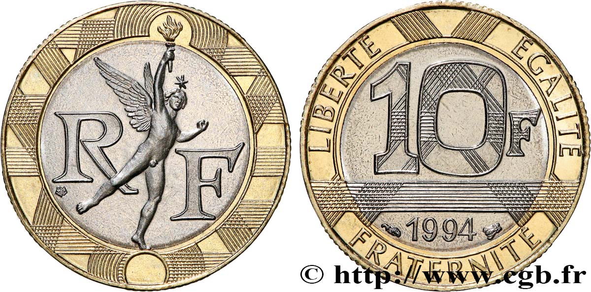 10 francs Génie de la Bastille 1994 Pessac F.375/11 FDC65 