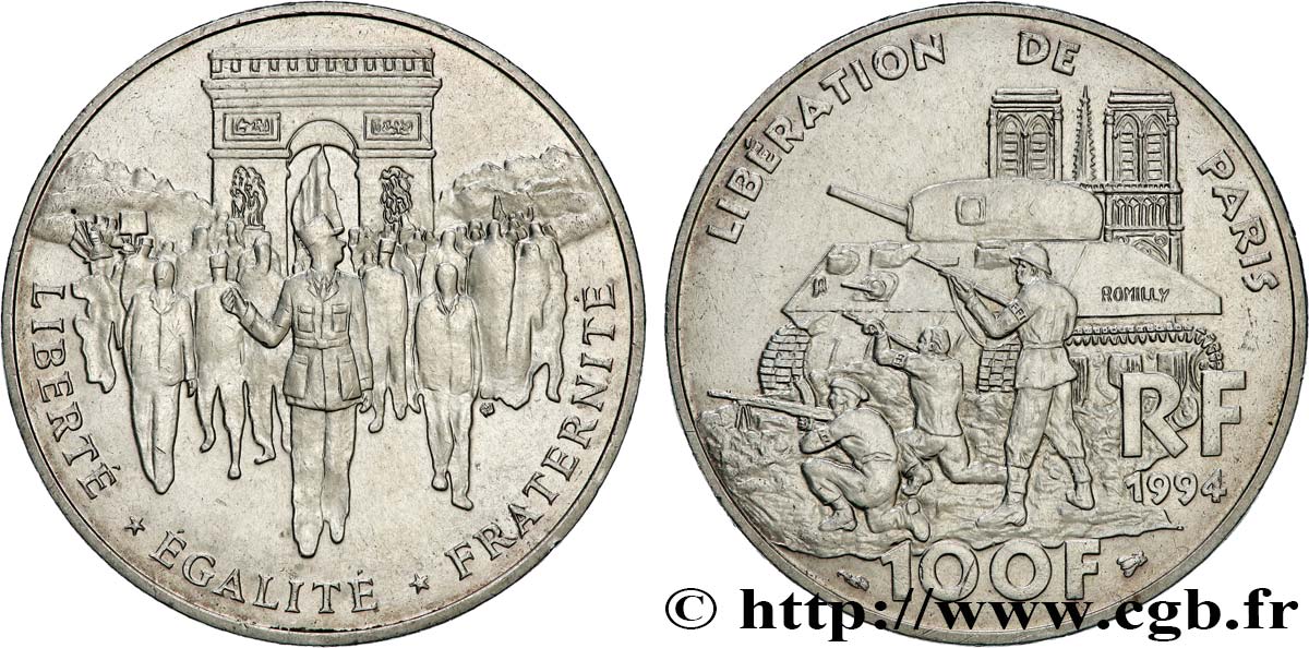 100 francs Libération de Paris 1994  F.462/2 VZ+ 