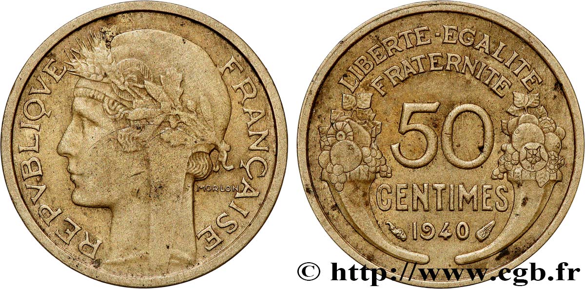 50 centimes Morlon 1940  F.192/17 MBC 