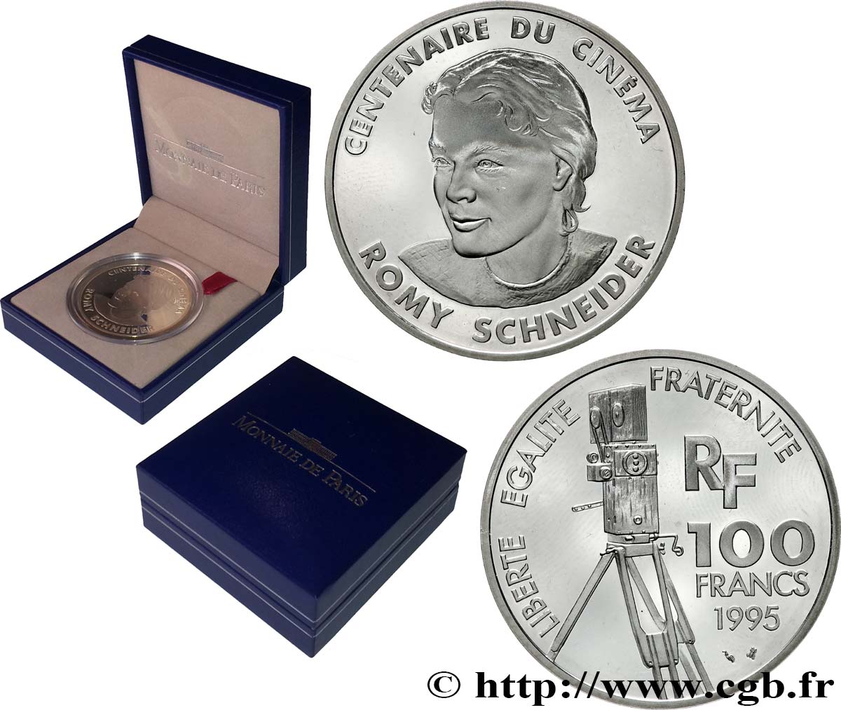 Belle Epreuve 100 francs Romy Schneider 1995  F.1655 2 AU+ 