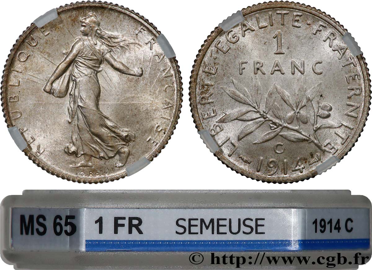 1 franc Semeuse 1914 Castelsarrasin F.217/20 ST65 GENI