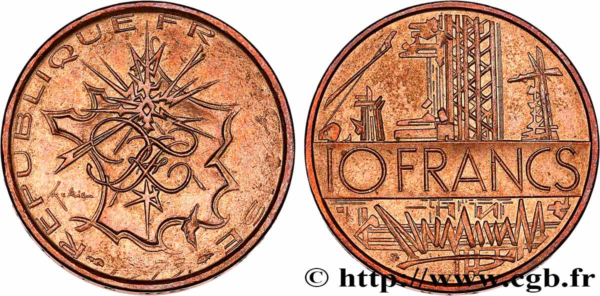 10 francs Mathieu 1975 Pessac F.365/3 EBC 