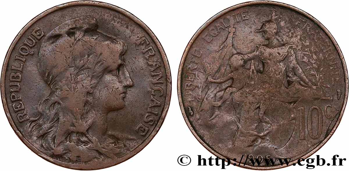 10 centimes Daniel-Dupuis 1905  F.136/14 BC20 